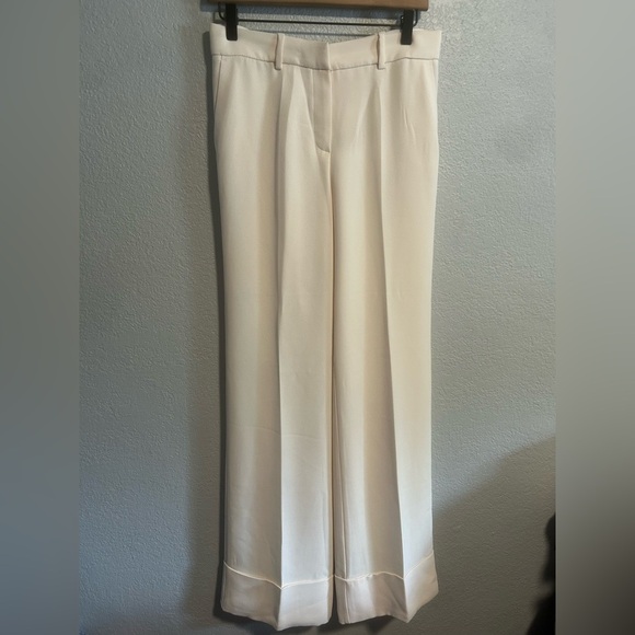 MNG mango ivory wide leg trouser pants - Picture 3 of 10